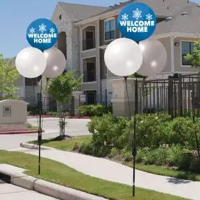 Pick Your Colors - Reusable Balloon Trio with a Printed Balloon