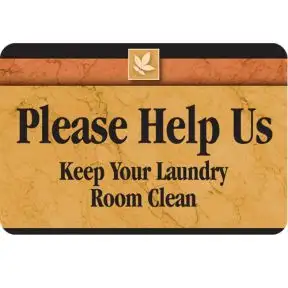 Laundry Room Sign -Keep your laundry room clean-Sedona