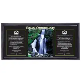 Framed Fair Housing Sign - Bilingual