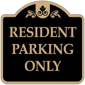 Resident Parking Signs - "Resident Parking" Dome