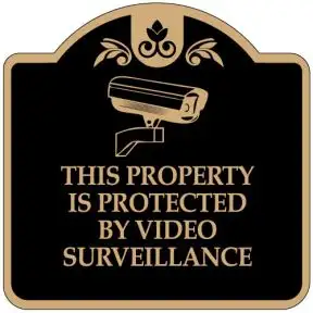 No Trespassing Signs - Camera Image - Dome