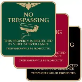 No Trespassing Signs - "No Trespassing" Square