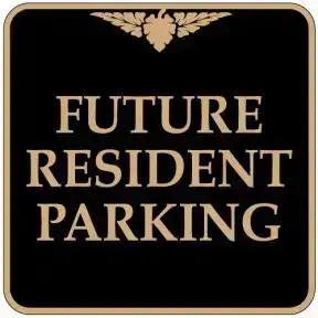 Visitor Parking Signs - "Future Resident" Square