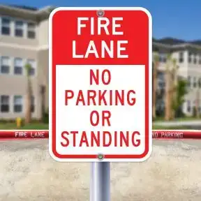 12x18 - Fire Lane No Parking or Standing Sign