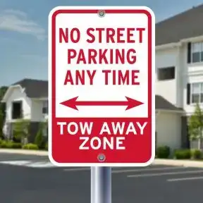 12x18 - No Parking Signs - "No Street Parking"