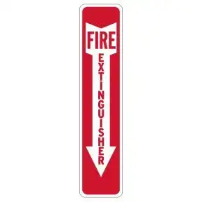 Fire Lane Signs - Spanish Fire Extinguisher Arrow