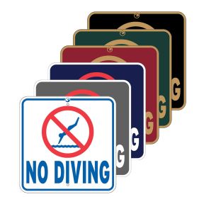 Pool Signs - "No Diving" 
