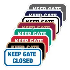 Pool Signs - "Keep Gate Closed"