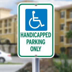 Handicap Parking Signs - Green