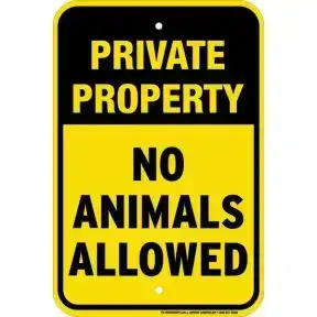 Custom Rule Signs - "Private Property"