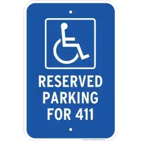 Custom Parking Signs - Handicap Symbol Only 