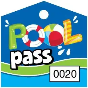 Pool Pass - Pool Vibes - House Shape