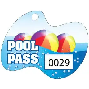 Pool Pass - Beach Pool - Die Cut