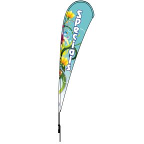 Tear Drop Flag - Blue Decorative - 10' Kit