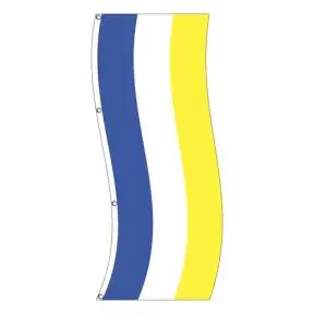 Vertical Flag - Blue, Yellow Stripe