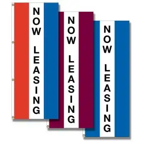 Vertical Flags -  "Now Leasing"