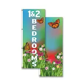 Vertical Flags -  Butterfly