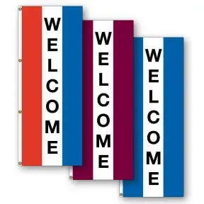 Vertical Flags - "Welcome"