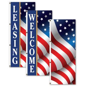 Vertical Flags - Old Glory