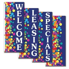 Vertical Flags - Confetti