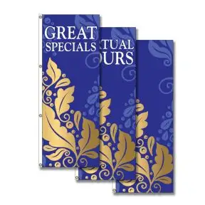 Vertical Flags - Elegant Vines  