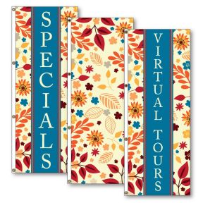 Vertical Flags - Fall Pattern