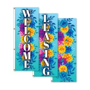 Vertical Flags - Spring Floral