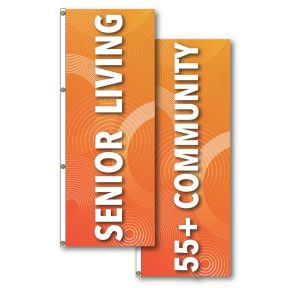 Vertical Flags For Senior Living - Abstract