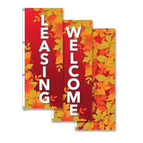 Vertical Flags - Cheerful Leaves
