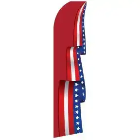 3D Wave Flags - Patriotic Scroll