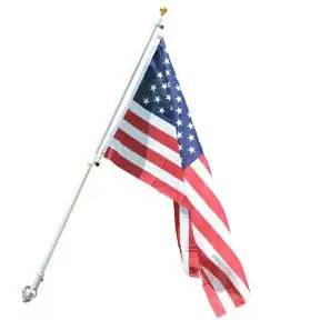 6' Wall Mounted Aluminum Flagpole Kit