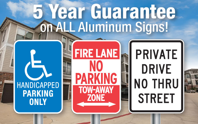 Maintain order and safety in your lots with signs that set clear parking expectations.