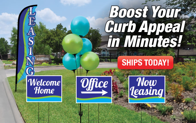 Complete kits to market your lease-up—fast, easy, and effective!