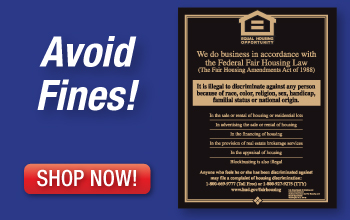 Avoid Fines with Fair Housing Signs