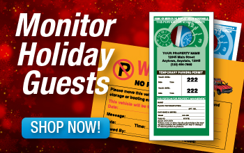Monitor Holiday Guests with Parking Permits - Shop Now!