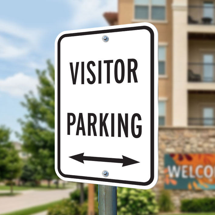 Visitor Parking Signs Visitor Parking Signs for holiday guests at apartment communities.
